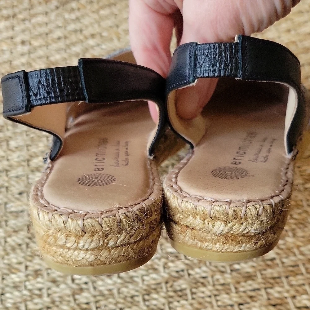 Eric Michael Gray Snak Skin Leather Espadrilles with Comfortable Design
